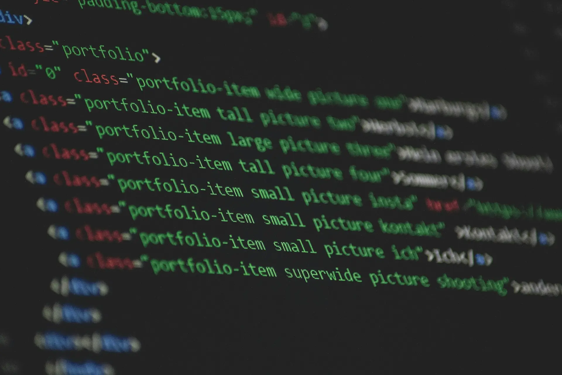 computer code screengrab